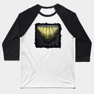 Toothy Dragon Smile Baseball T-Shirt